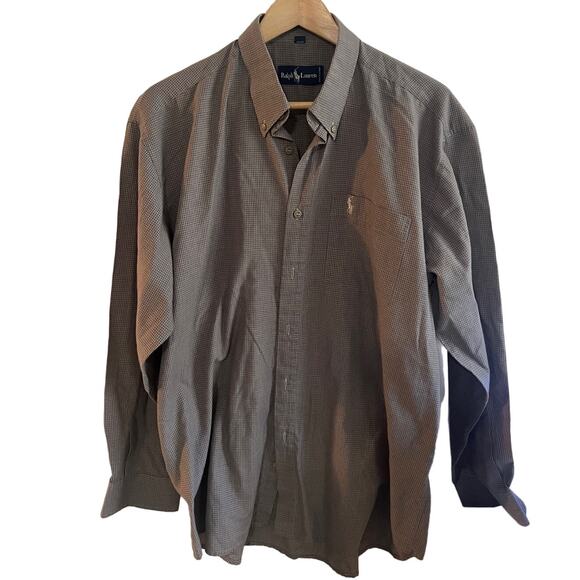 Ralph Lauren oxford dress shirt grey 16 1/2 -34